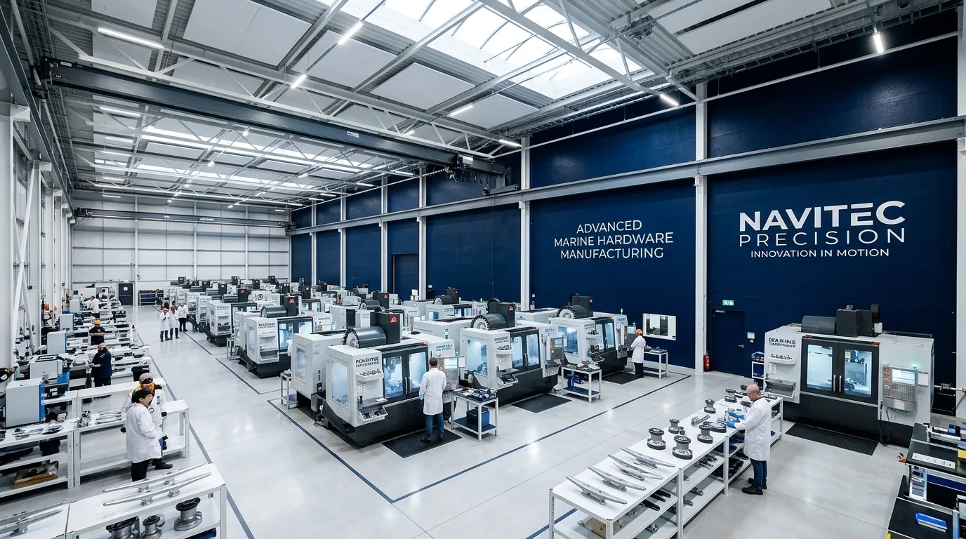 Modern marine hardware manufacturing facility