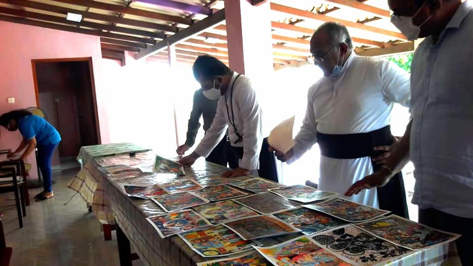 Selecting Winners of the Christmas Postage Stamp Art Competition 2020